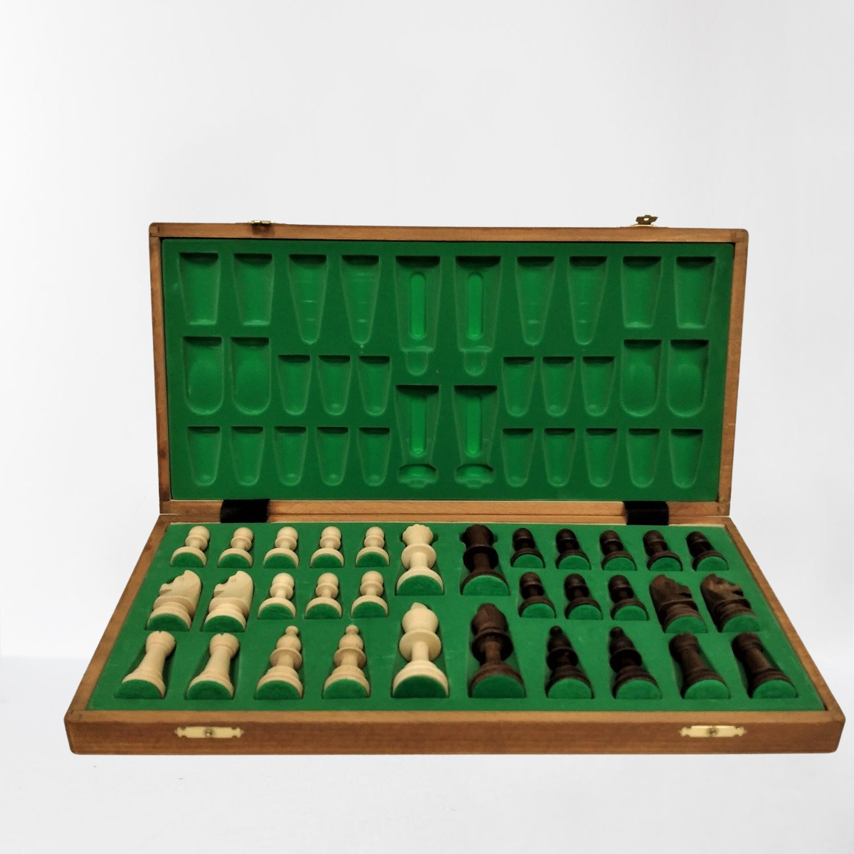 Professional Wooden Chess Set with chessmen 90 mm in chessboard/box 48 cm. Made in Poland