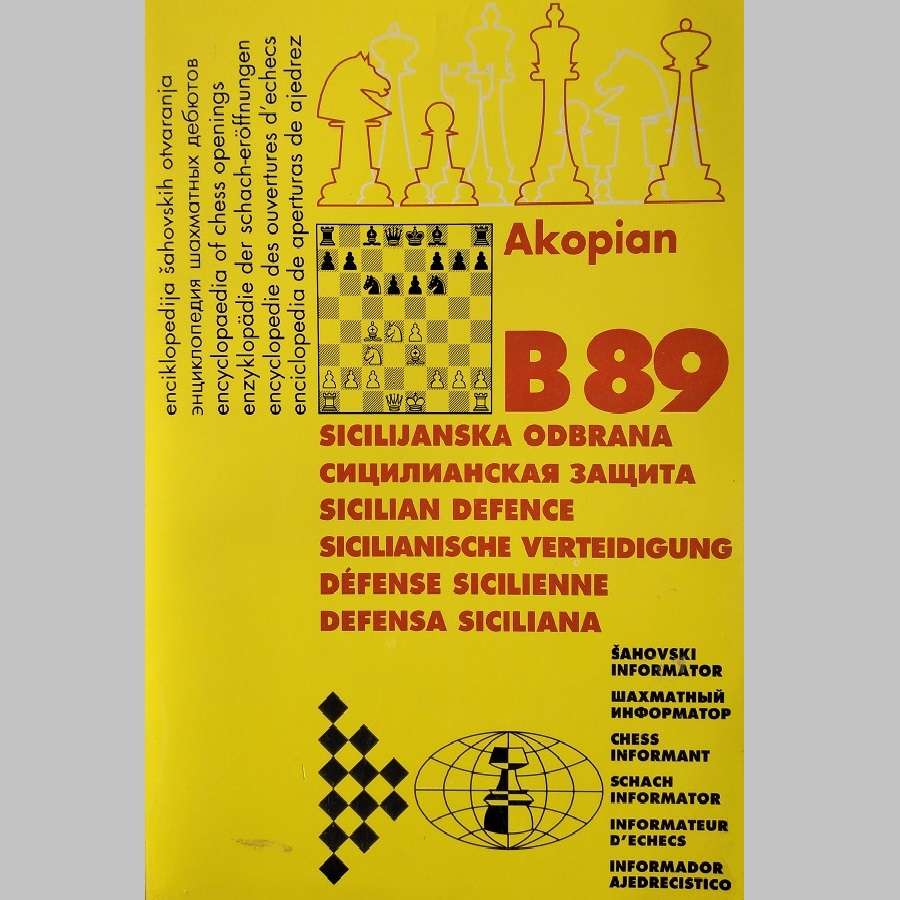 מונוגרפיה B89 - הגנה סיציליאנית מאת אקופיאן בהוצאת אינפורמטור שחמט
