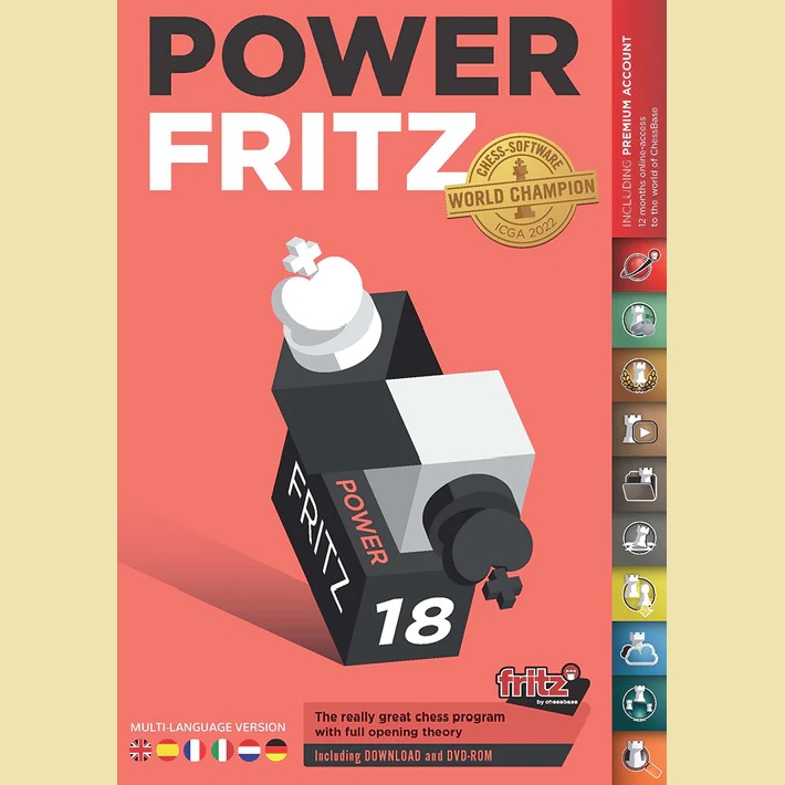 תוכנת שחמט POWER FRITZ 18 (הורדה בלבד)