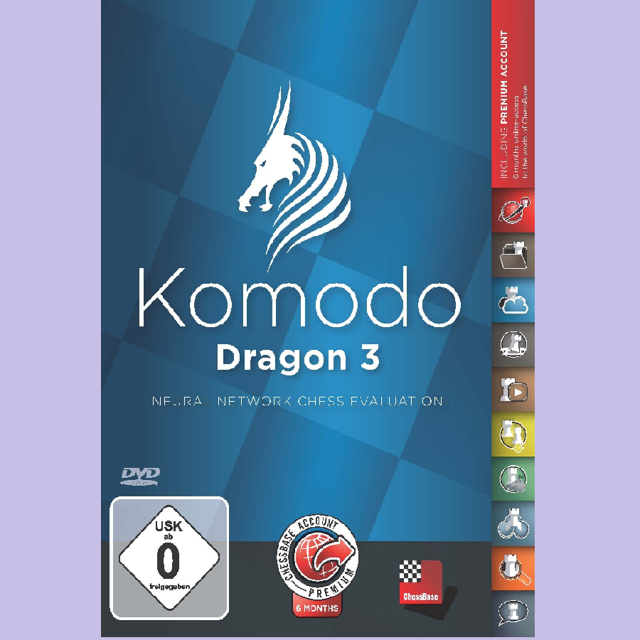 Chess Program KOMODO DRAGON 3 (Download Only)