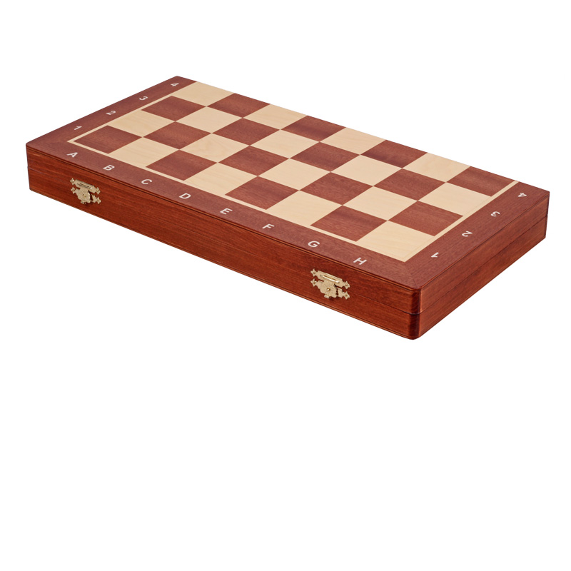 Folding Wooden Chess Case/Board 48 cm with Notation