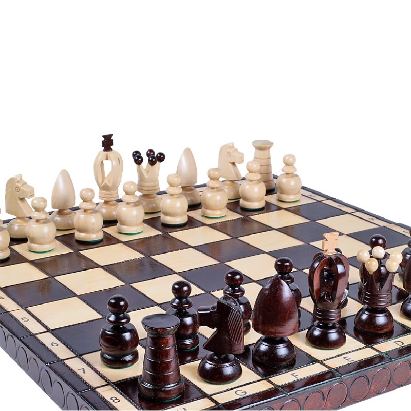 סט שחמט עץ 44 ס''מ דקורטיבי  