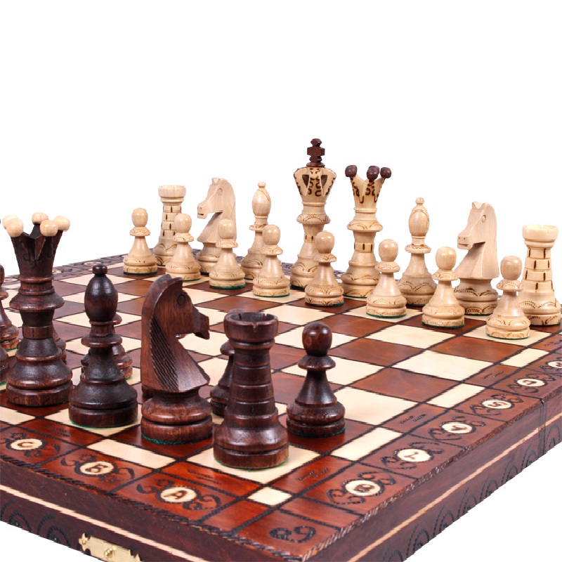 Wooden Decorative Chess Set AMBASSADOR