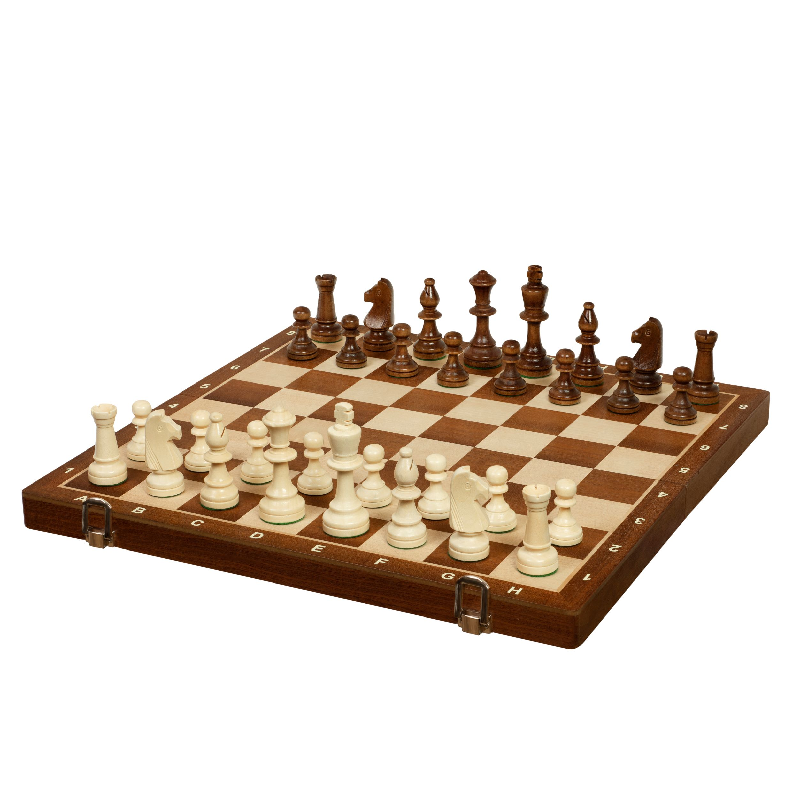 סט שחמט עץ מתקפל TOURNAMENT מס' 5. מק''ט 4063